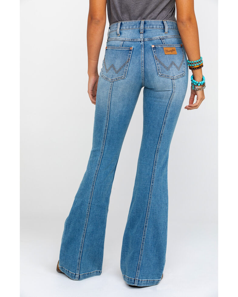 Wrangler women's heritage seamed light flare jeans 2025