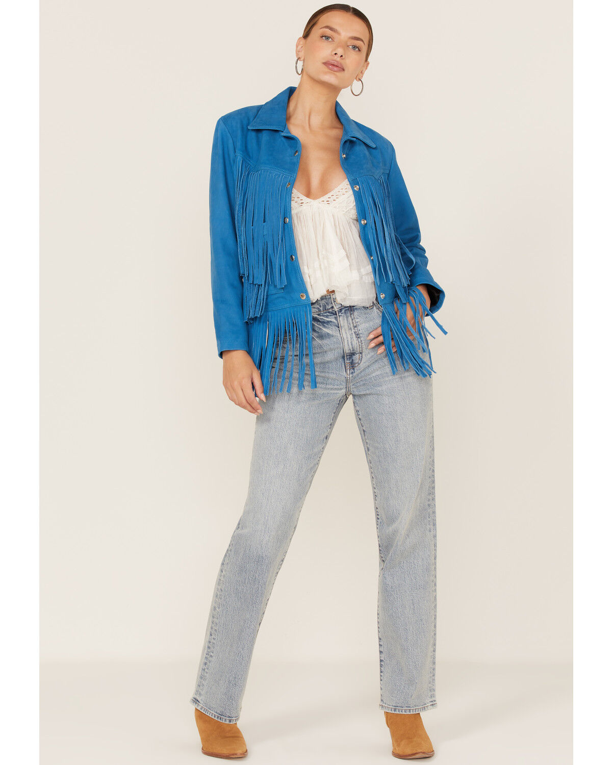Image #3 - Understated Leather Women's Leather Fringe Jacket, , hi-res
