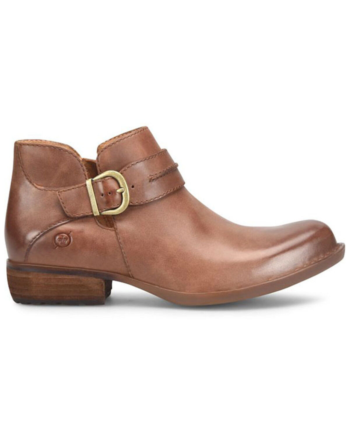 Image #2 - Born Women's Katie Booties - Round Toe, Brown, hi-res