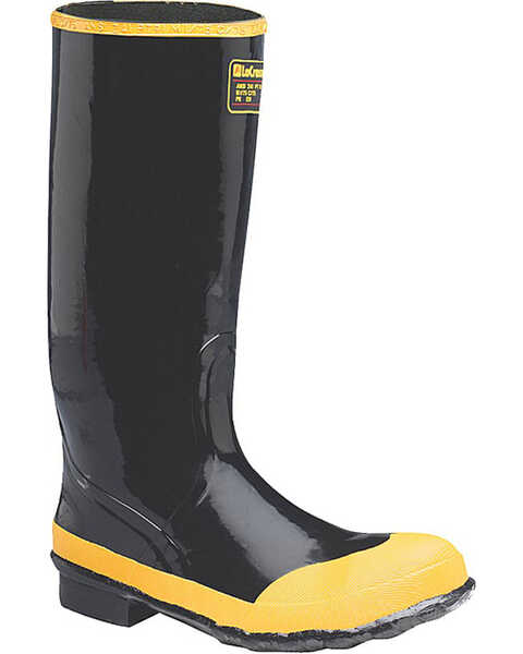 Image #1 - LaCrosse Men's Economy Knee Work Boots - Steel Toe, Black, hi-res