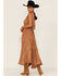 Image #5 - Scully Women's Lace-Up Jacquard Maxi Dress, Beige, hi-res