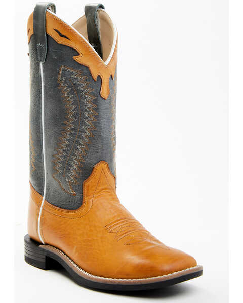 Image #2 - Cody James Boys' Barnwood Western Boots - Square Toe, Brown, hi-res