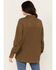 Image #4 - Cleo + Wolf Women's Waffle Knit Shacket, Olive, hi-res