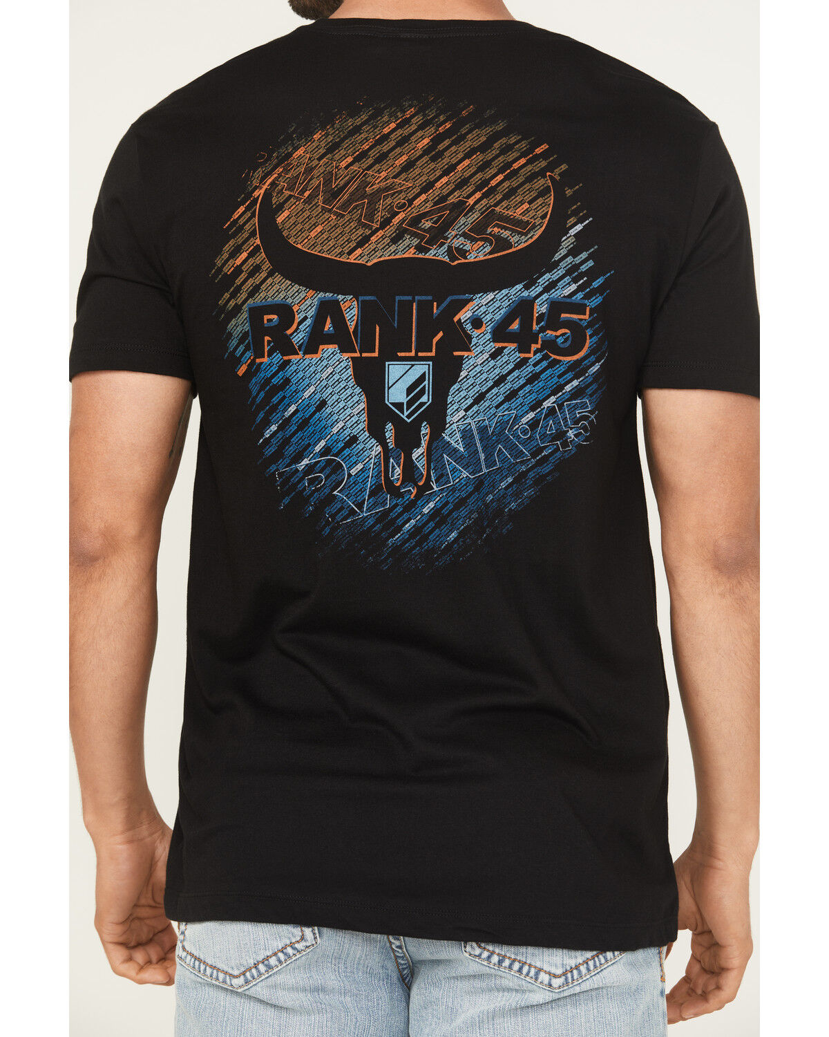 Image #3 - RANK 45® Men's Tron Logo Short Sleeve Graphic T-Shirt, Black, hi-res