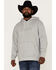 Image #1 - Levi's Men's Box Tab Graphic Logo Hooded Sweatshirt, Heather Grey, hi-res