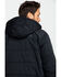Cody James Men's Round Up Two Tone Western Styled Hooded Winter Puffer Coat , Black, hi-res