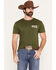 Image #2 - Sendero Provisions Men's Deer Fishers Short Sleeve Graphic T-Shirt, Green, hi-res