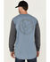 Image #4 - Hawx Men's FR Color Block Long Sleeve Graphic Work T-Shirt, Blue, hi-res