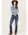 Image #1 - Ariat Women's Mid Rise Miriam Bootcut Irvine Denim Jeans, Dark Wash, hi-res