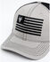 Image #2 - Hawx Men's Logo American Flag Ball Cap, Grey, hi-res