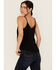 Image #4 - Idyllwind Women's Randa Solid Lace Trim Cami Tank, Black, hi-res