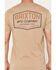 Image #4 - Brixton Men's Coleson Short Sleeve Graphic T-Shirt, Khaki, hi-res