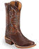 Image #1 - Justin Men's Bent Rail Men's Navigator Western Boots - Square Toe, Brown, hi-res