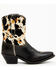 Image #2 - Laredo Women's Carleigh Hair On Hide Western Fashion Booties - Snip Toe, Black, hi-res