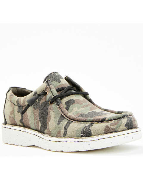 Justin Men's Hazer Camo Print Casual Slip-On Shoes - Moc Toe , Camouflage, hi-res