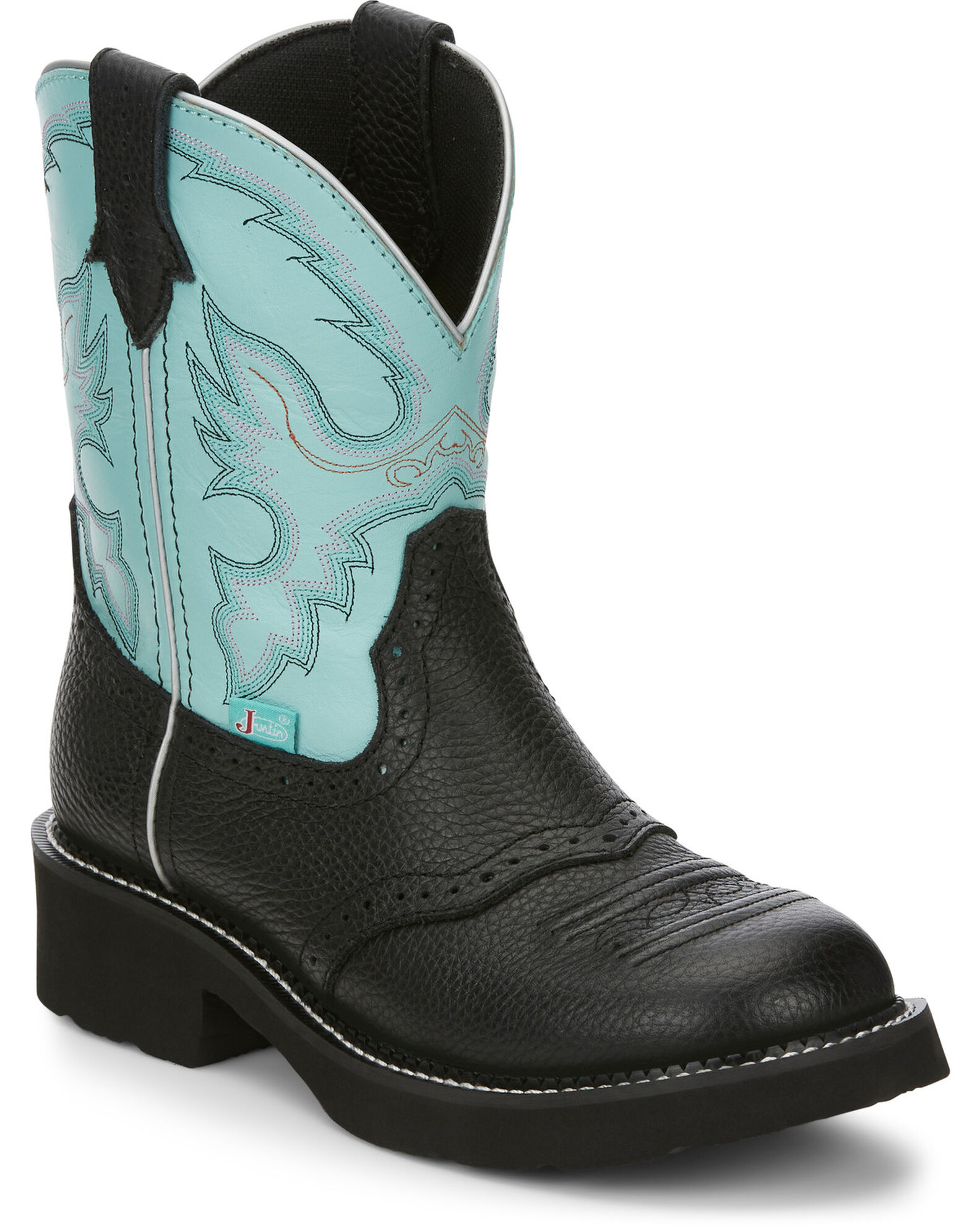 Womens round toe justin boots online