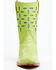 Image #4 - Planet Cowboy Women's Pee-Wee Ah Limon Leather Western Boot - Snip Toe , Green, hi-res