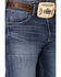 Image #2 - Wrangler 20X Men's Cynn Dark Wash Vintage Stretch Slim Bootcut Jeans , Blue, hi-res