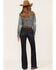 Image #3 - Rock & Roll Denim Women's Dark Wash High Rise Trouser Jeans, Blue, hi-res
