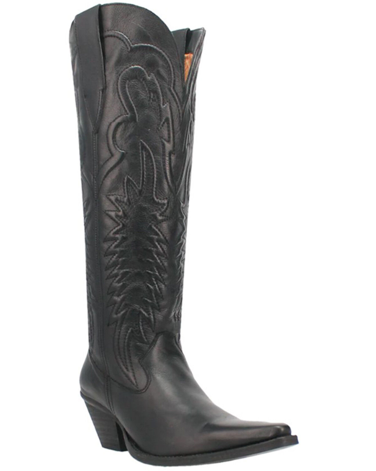 Image #1 - Dingo Women's Raisin Kane Tall Western Boots - Snip Toe, Black, hi-res