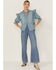 Image #4 - Free People Women's Louise Denim Top, Blue, hi-res