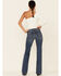 Image #4 - Shyanne Women's Seamed Pocket Bootcut Jeans, Medium Blue, hi-res