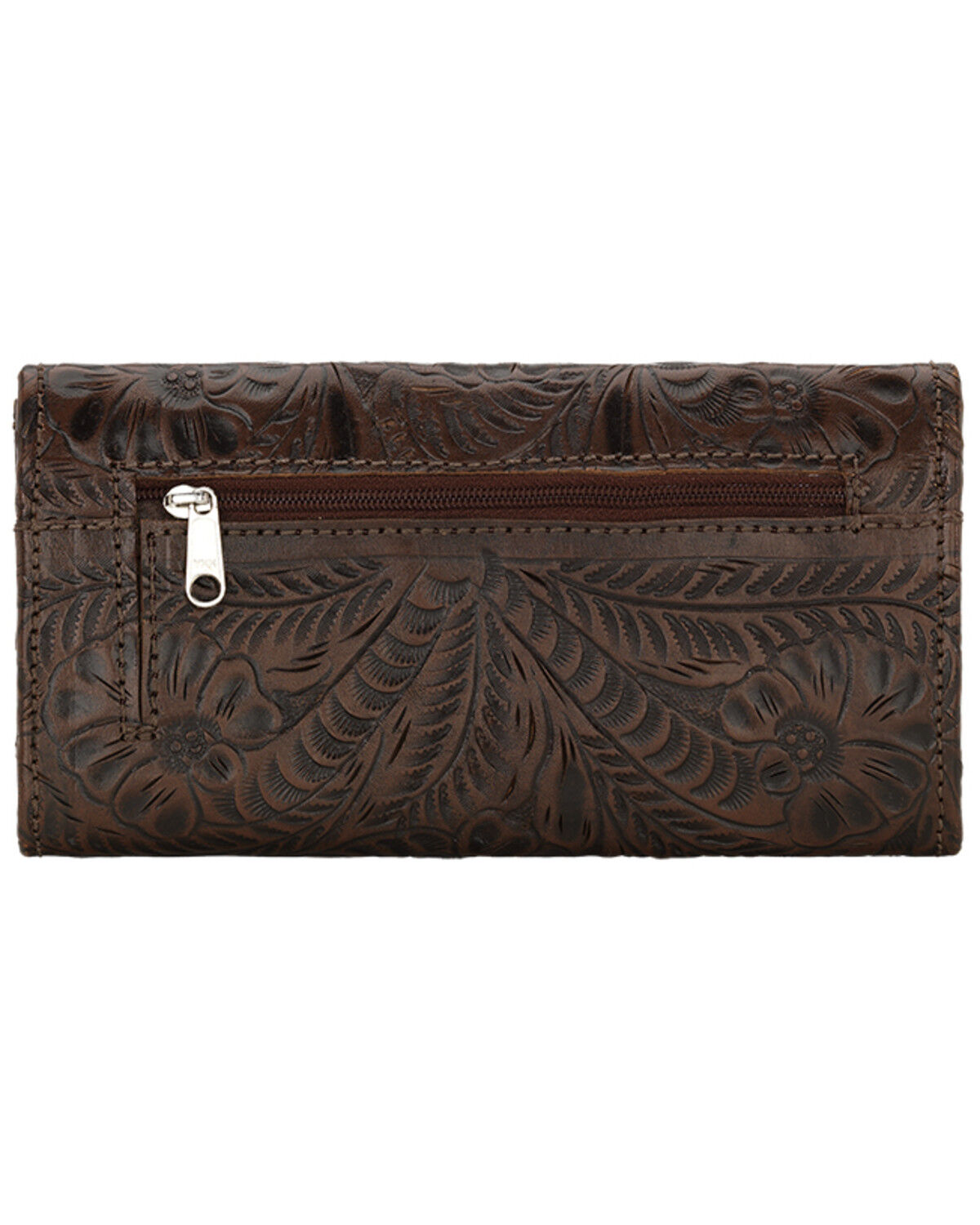 Image #2 - American West Women's Annie's Secret Tri-Fold Wallet, Brown, hi-res