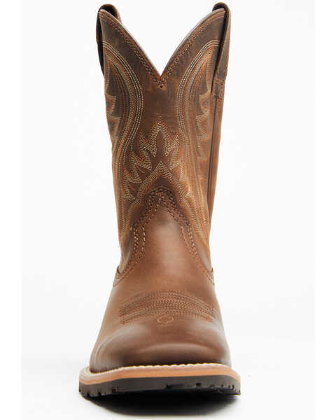 Image #4 - Ariat Men's Distressed Hybrid Rancher Western Performance Boots - Broad Square Toe, Brown, hi-res