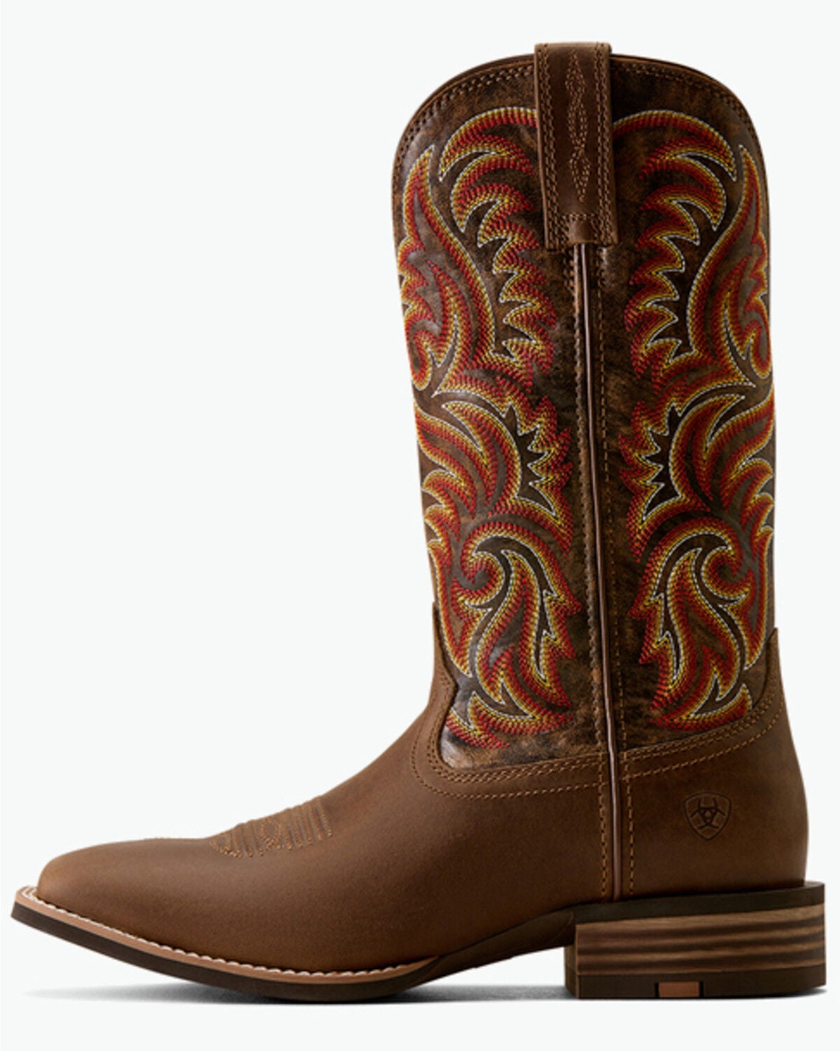 Image #2 - Ariat Men's Arrowrock Performance Western Boots - Broad Square Toe, Brown, hi-res