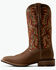Image #2 - Ariat Men's Arrowrock Performance Western Boots - Broad Square Toe, Brown, hi-res