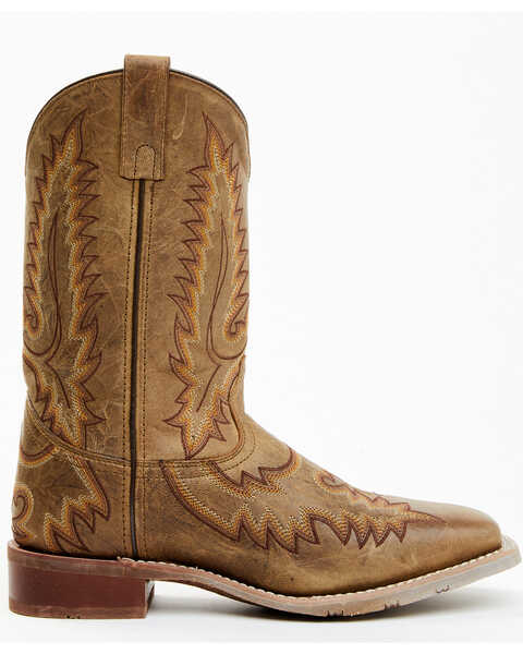 Image #2 - Laredo Men's Sandstorm Western Performance Boots - Broad Square Toe, Taupe, hi-res