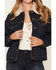 Image #3 - Idyllwind Women's Maeve Fur Lined Denim Jacket, Dark Wash, hi-res