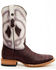 Image #2 - Tanner Mark Men's Exotic Caiman Western Boots - Broad Square Toe, Wine, hi-res
