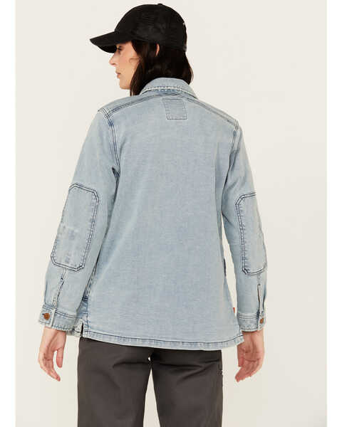 Image #4 - Dovetail Workwear Women's Oahe Work Jacket, Medium Wash, hi-res