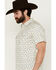 Image #2 - Moonshine Spirit Men's Tenor Southwestern Geo Print Short Sleeve Snap Western Shirt, Cream, hi-res