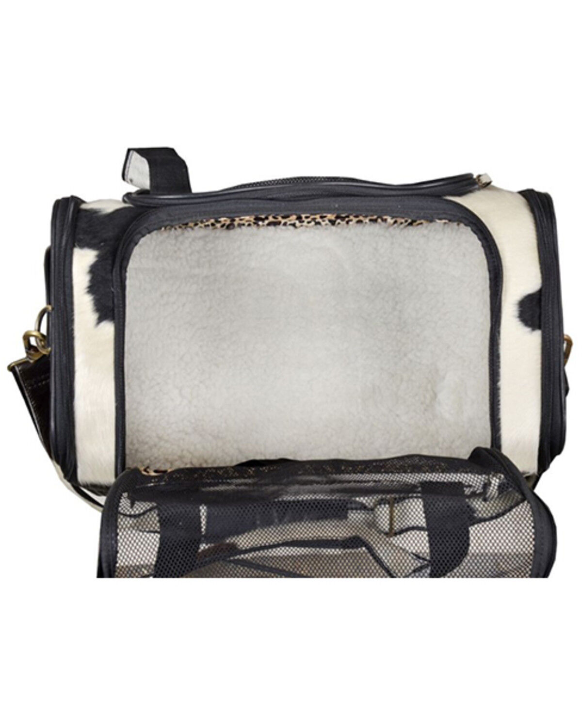 Image #5 - Myra Bag Smoke Hair-On Leather Dog Bag, Multi, hi-res