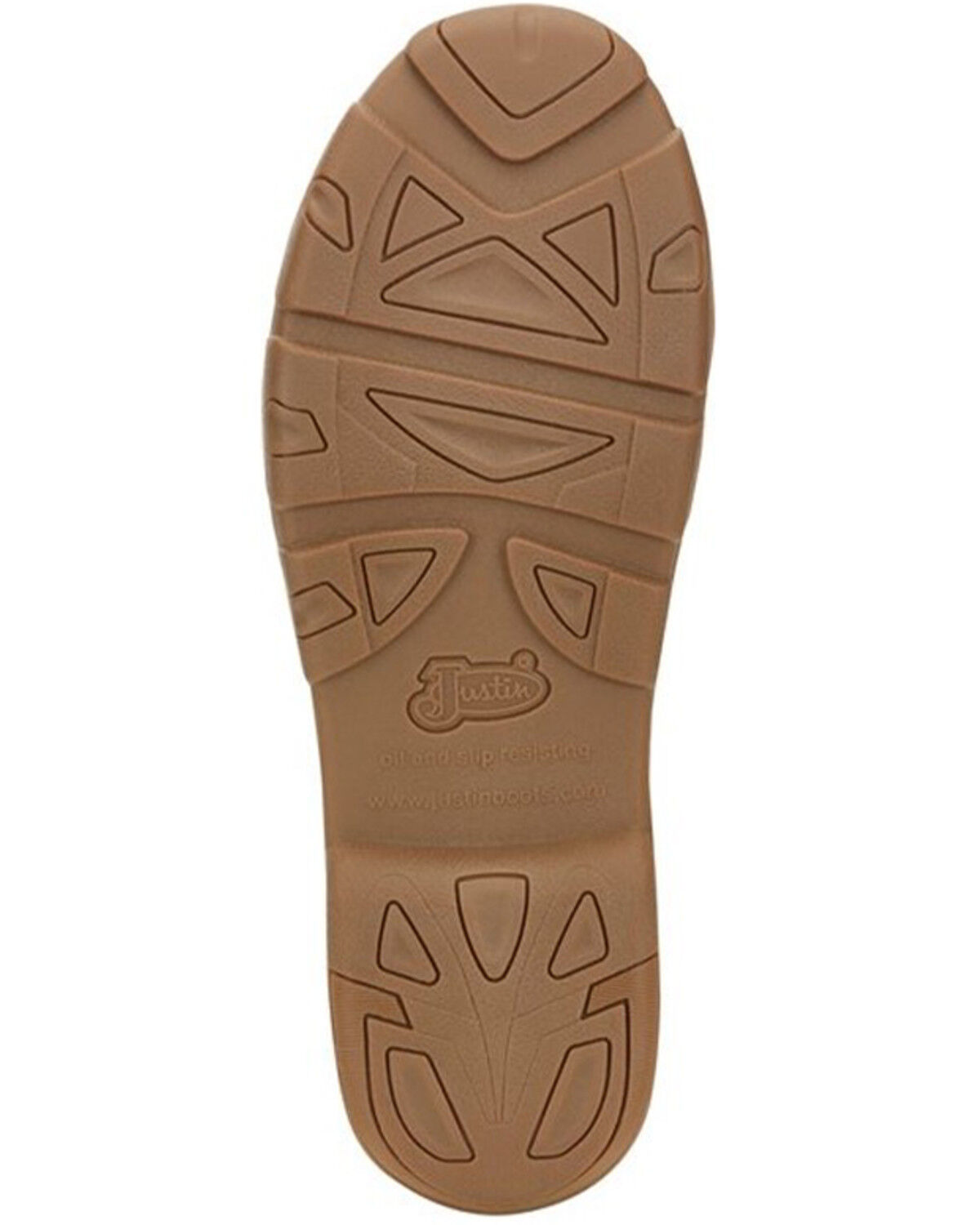 Image #7 - Justin Men's Cappie Cowhide Leather Shoe - Alloy Toe, Brown, hi-res