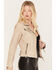 Image #2 - Mauritius Leather Women's Christy Scatter Star Leather Jacket, Black/white, hi-res
