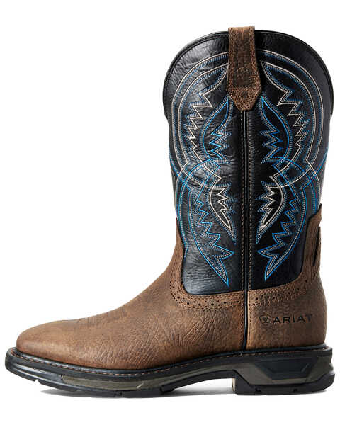 Image #2 - Ariat Men's Coil WorkHog® Western Work Boots - Soft Toe, Brown, hi-res