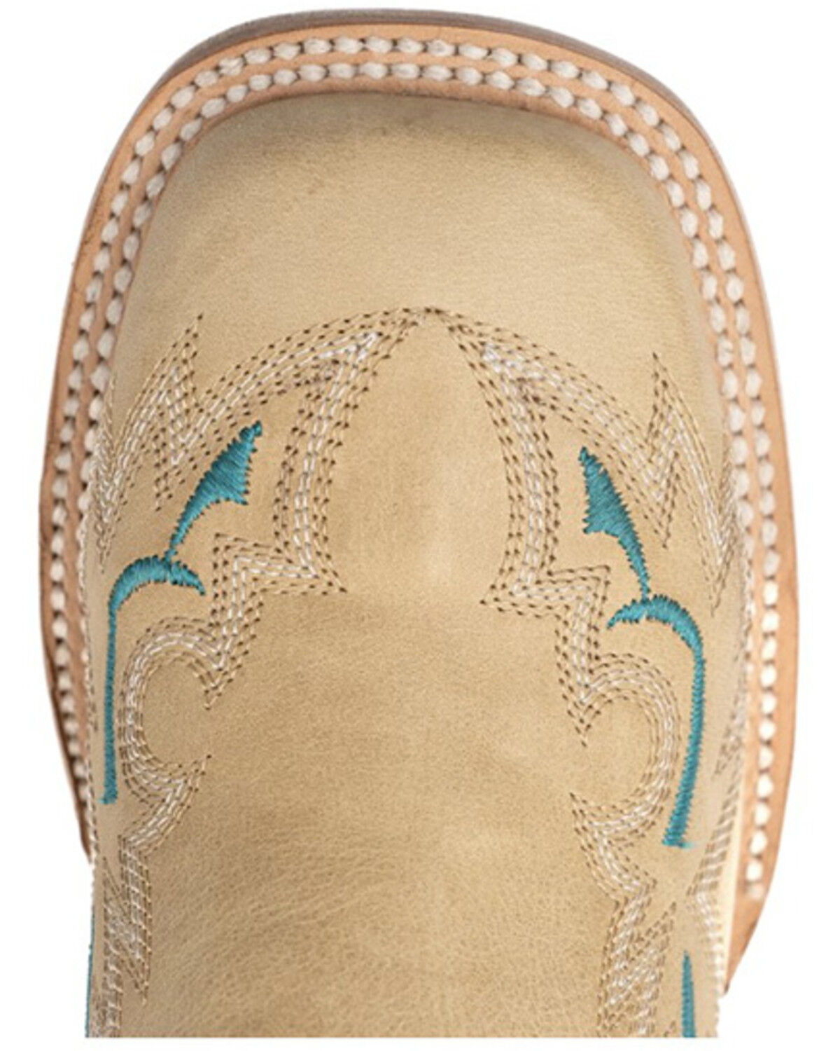 Image #6 - Ferrini Women's Betsy Short Western Boots - Broad Square Toe, Tan, hi-res