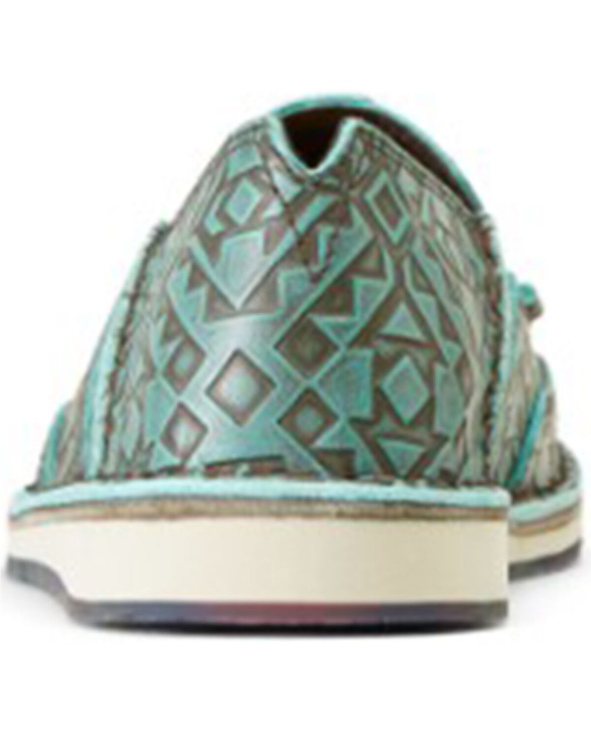 Image #3 - Ariat Women's Embossed Cruiser Casual Shoes - Moc Toe, Blue, hi-res