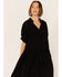 Image #2 - Saints & Hearts Women's Eyelet Lace Midi Dress, Black, hi-res