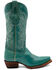 Image #2 - Ferrini Women's Mae Western Boots - Snip Toe, Turquoise, hi-res