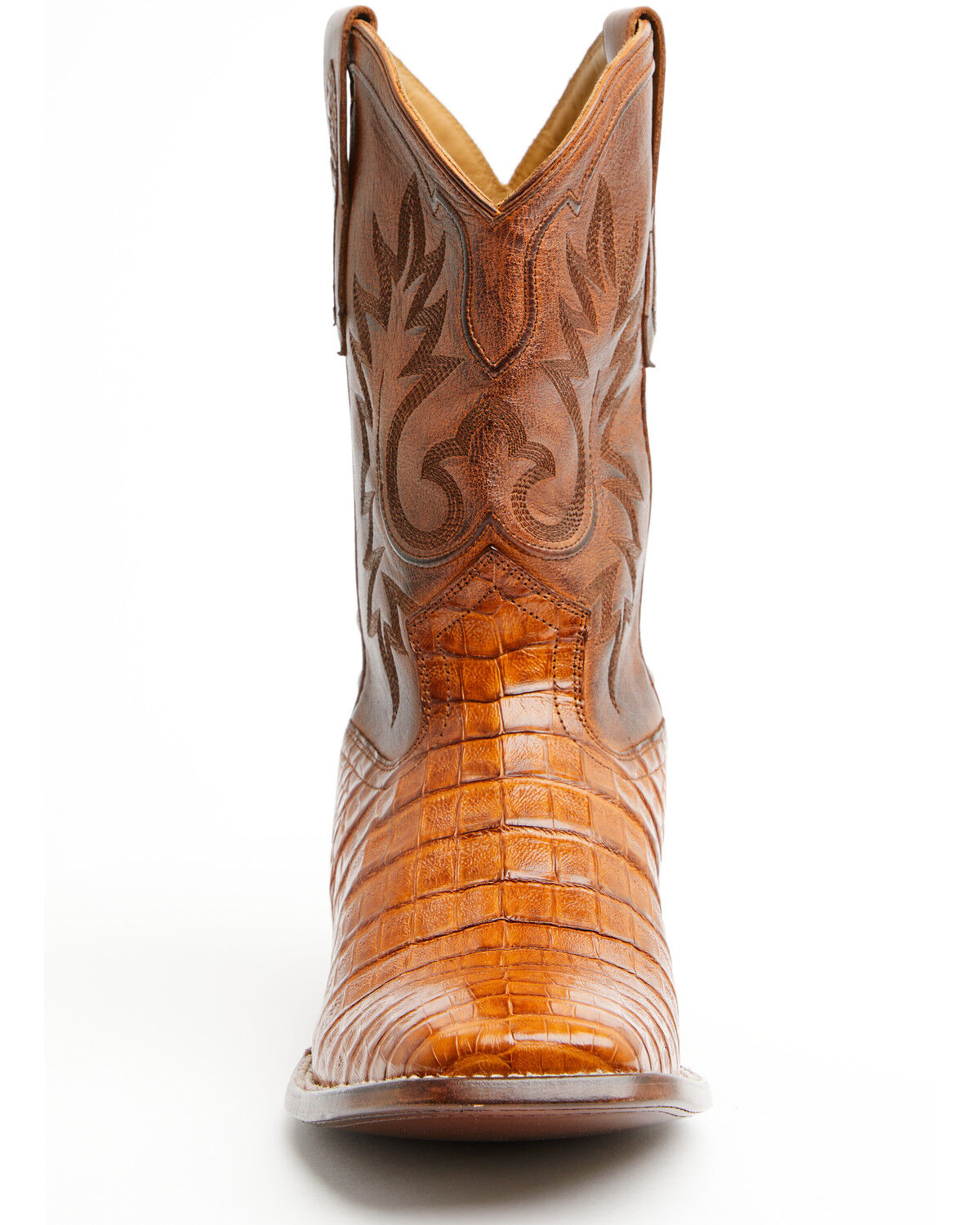 Image #4 - Cody James Black 1978® Men's The Hayward Exotic Caiman Belly Western Boots - Broad Square Toe, Cognac, hi-res