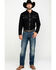 Image #6 - Scully Men's Embroidered Long Sleeve Snap Western Shirt, Black, hi-res