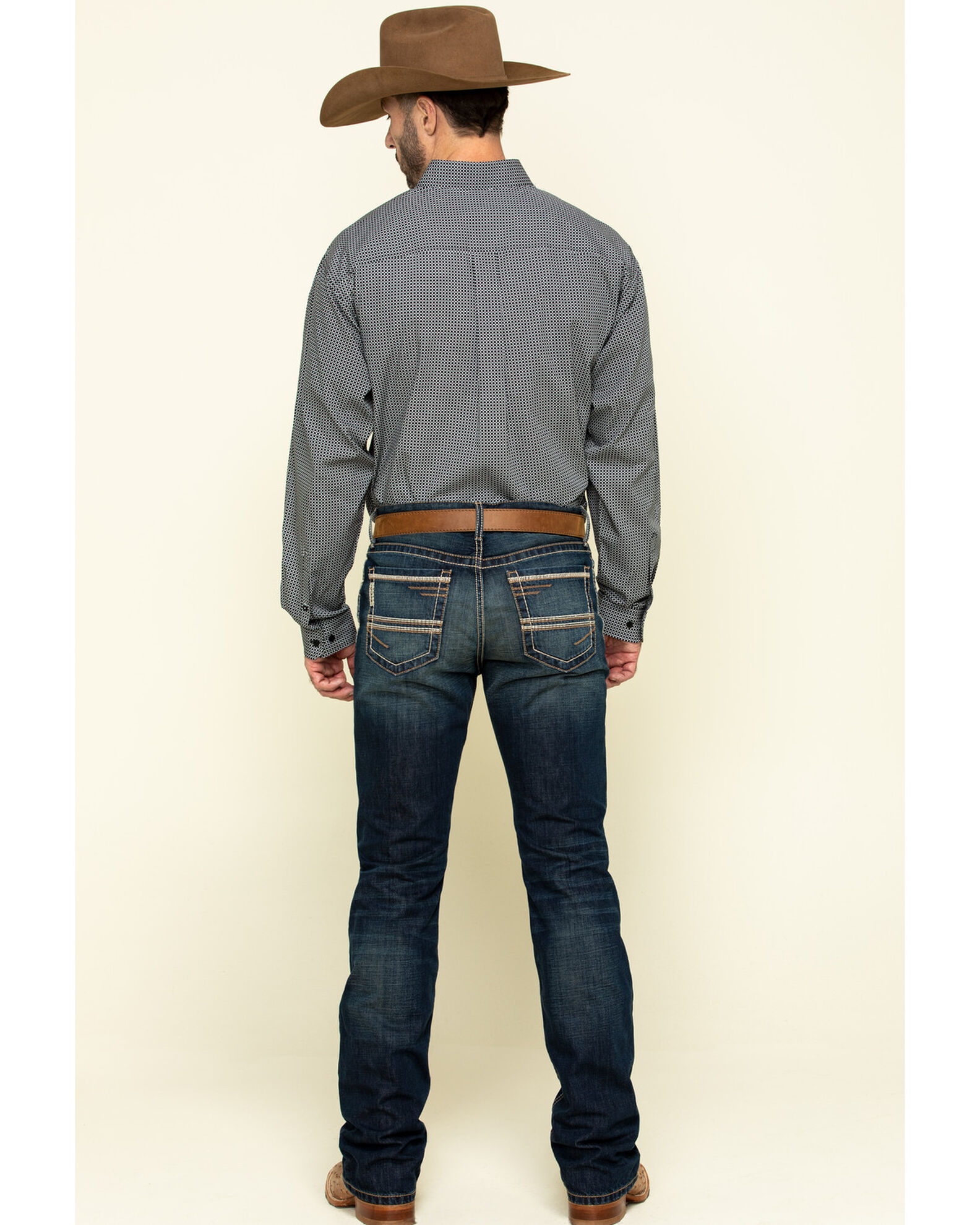 Cinch Men's Ian Dark Wash Slim Bootcut Rigid Denim Jeans