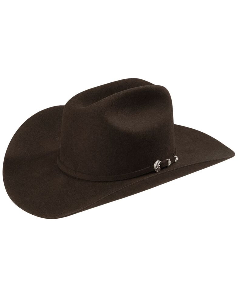 Stetson Men's 4X Corral Wool Felt Cowboy Hat, Chocolate, hi-res