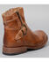 Image #3 - Bed Stu Women's Becca Side Zip Buckle Boots - Round Toe, Tan, hi-res