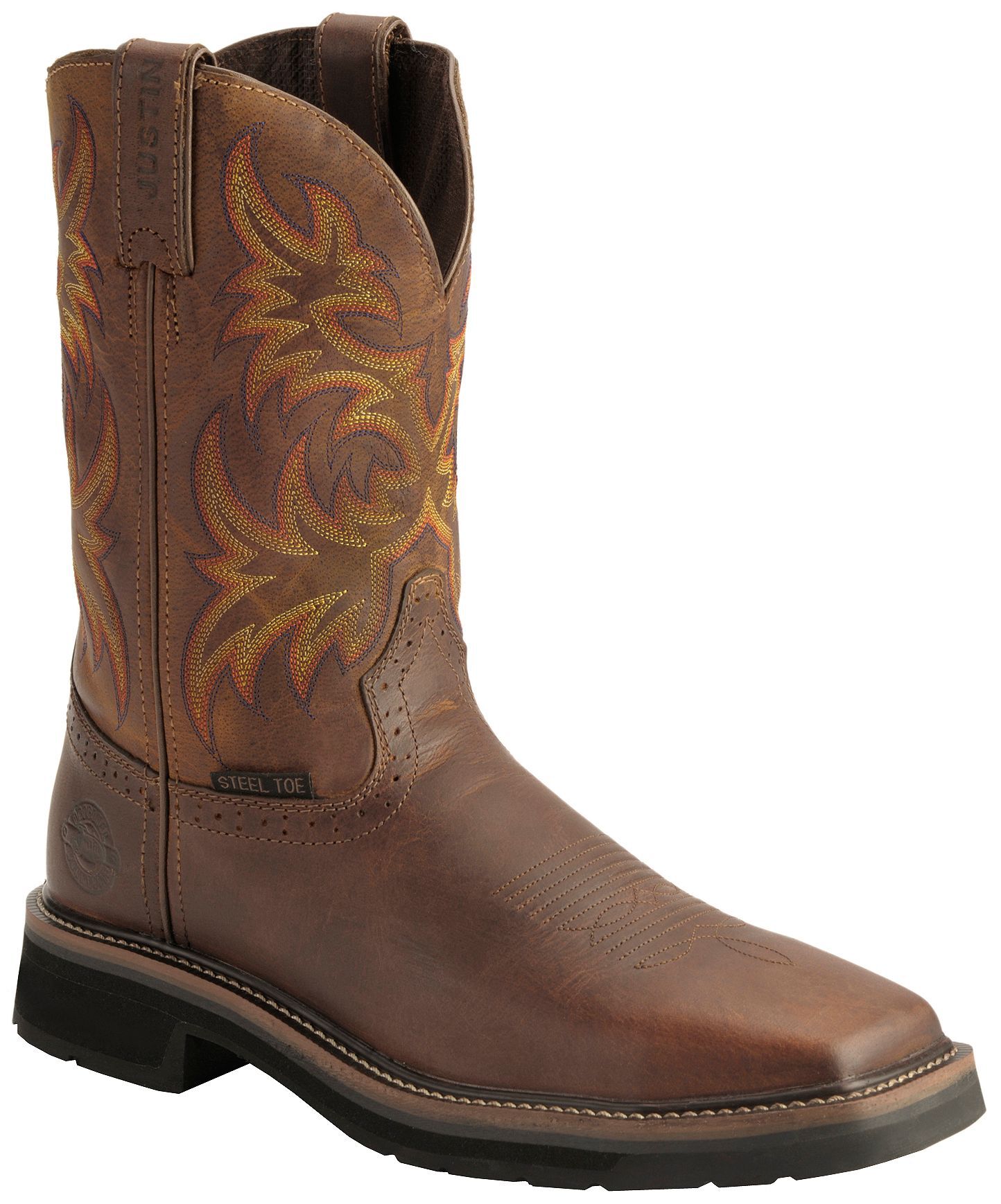 justin men's driller boots