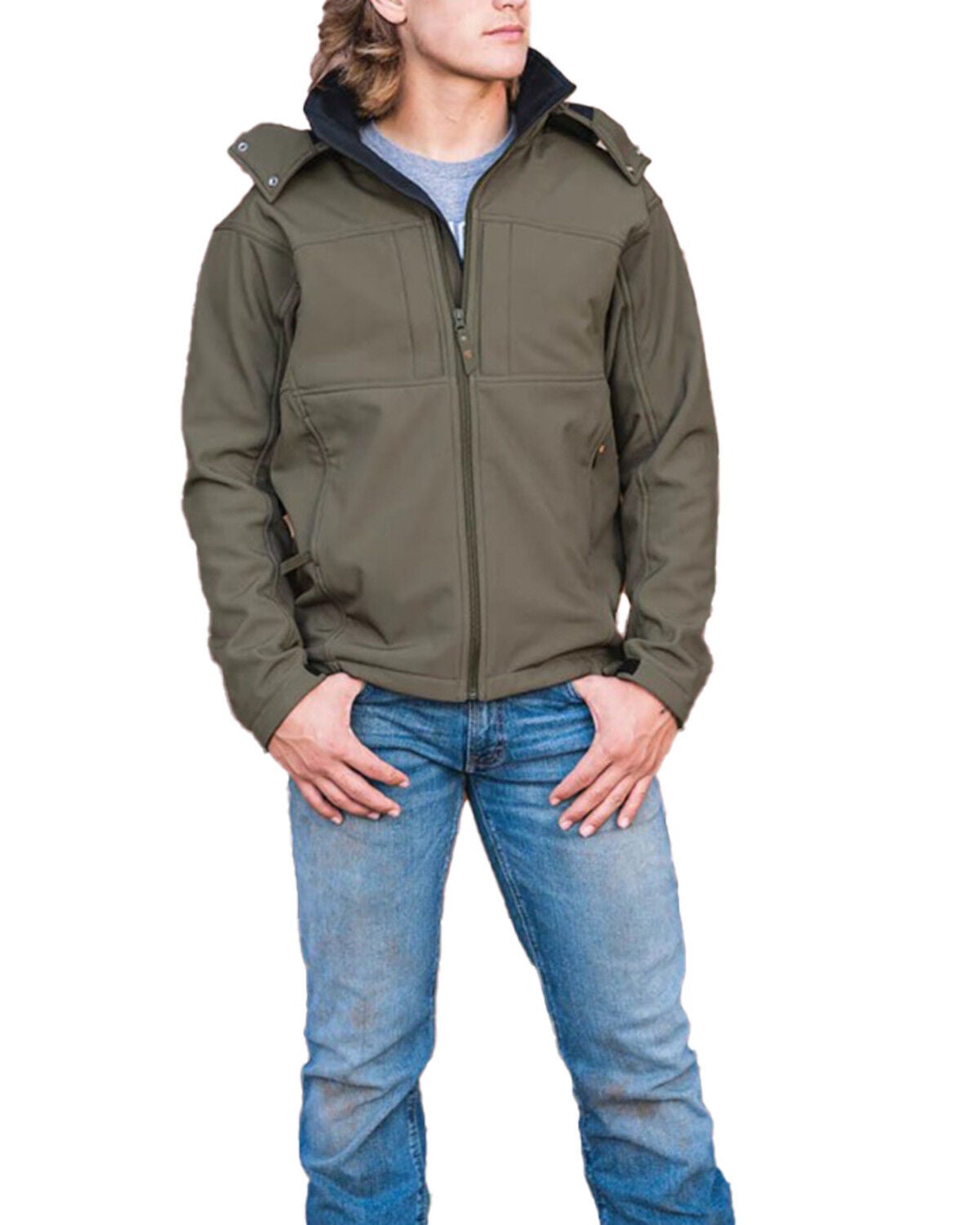 STS Ranchwear by Carroll Men's Weston Jacket, Olive, hi-res